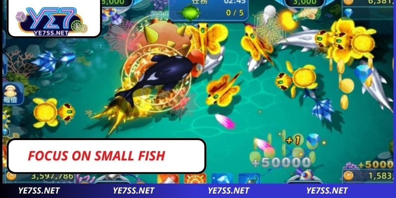 When participating in Fairy Fish Shooting, focus on small fish