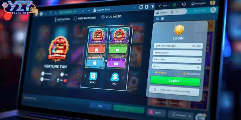Example of a modern online slot interface featuring clear navigation, verified licensing display, and secure login.
